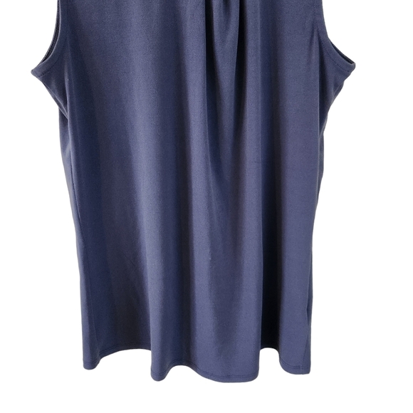 Banana Republic blue beaded sleeveless crew-neck  evening tank top shirt - Picture 4 of 8